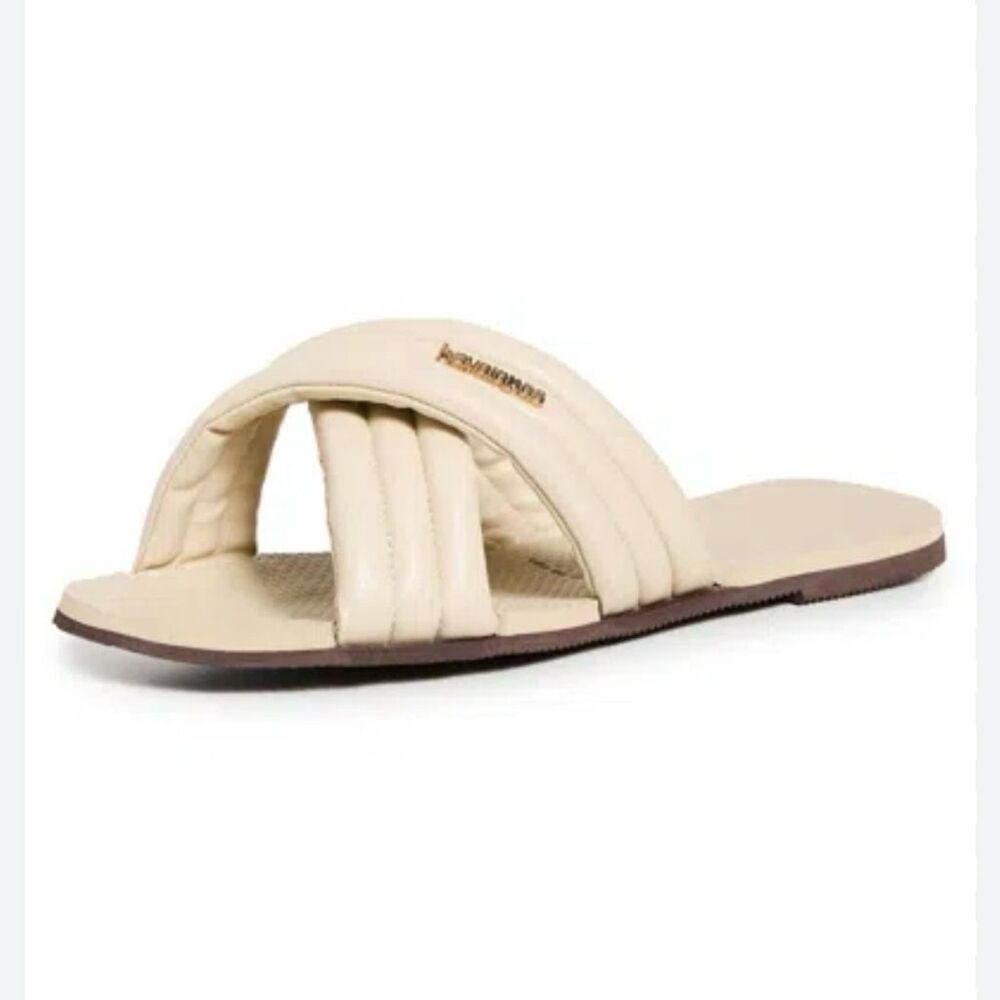 Havaianas Cream Padded Slide Sandals